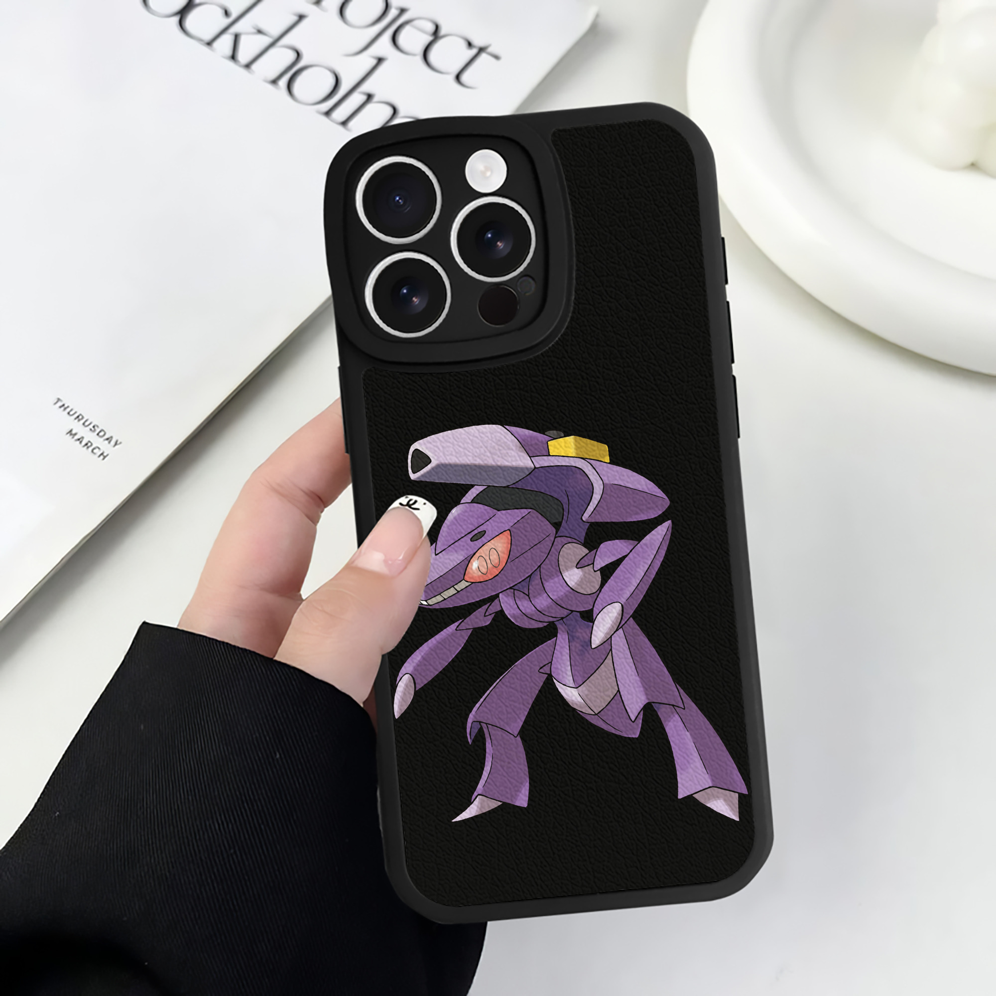 （画像用） ポケットモンスター Pokémon 【iPhone 16シリーズ対応】シリコンスマホケース（レザー調） 材質：シリコン